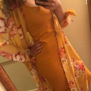 Mustard cardigan